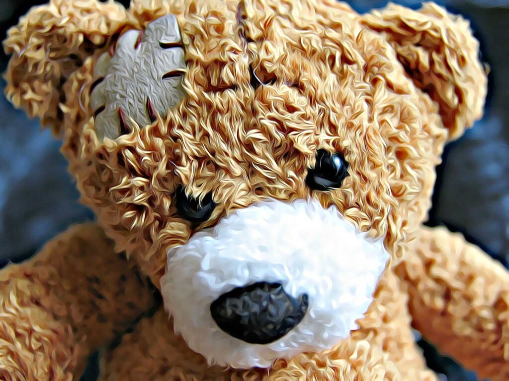 head injury what's next - Teddy Bear with bandage on head